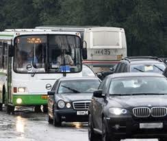ДТП в центре Москвы с участием рейсового автобуса