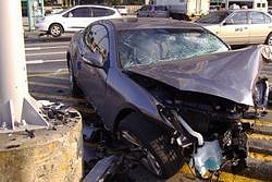 В Москве пьяный полицейский разбил в ДТП две машины