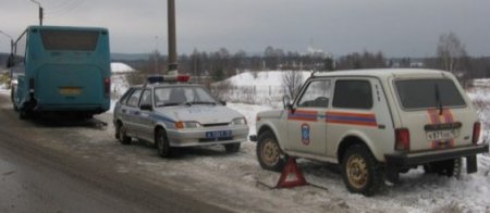 ДТП с участием автобуса в Петрозаводске