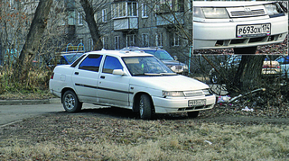 парковка на газоне