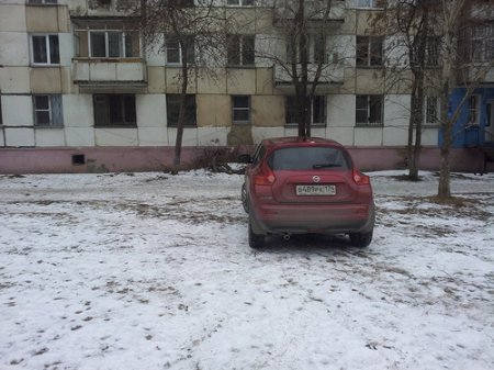 Парковка на газоне