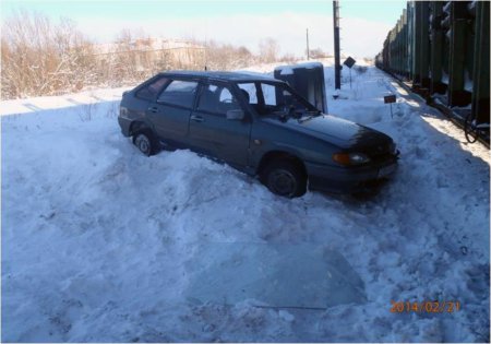 В Поморье произошло ДТП на железнодорожном переезде