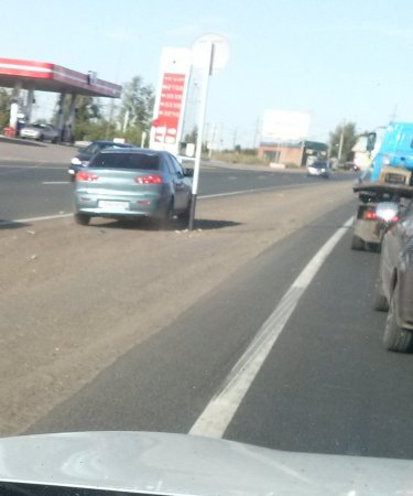 Нетерпеливый водитель. Ну нельзя же так!!!