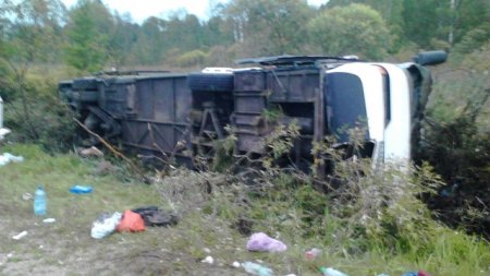 Под Смоленском опрокинулся автобус – семеро пострадавших!!!