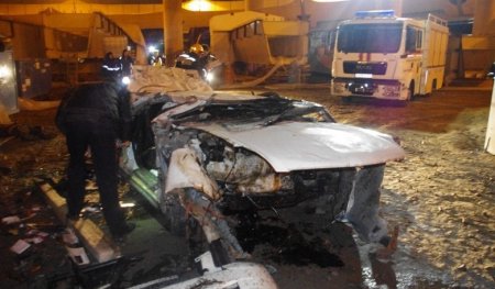 В Петербурге со строящегося моста упал автомобиль!!!