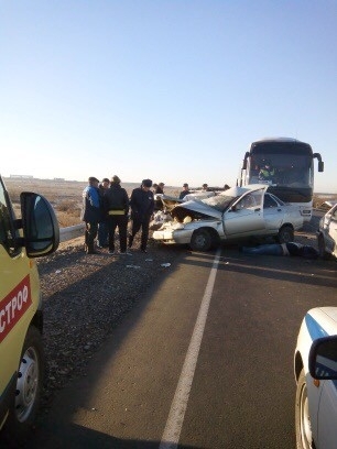 Под Астраханью в ДТП попал  рейсовый автобус – один человек погиб!!!