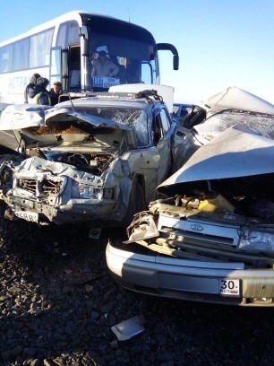 Под Астраханью в ДТП попал  рейсовый автобус – один человек погиб!!!