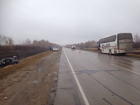 В аварии с автобусом в Волгоградской обл. погибли 2 человека!!!