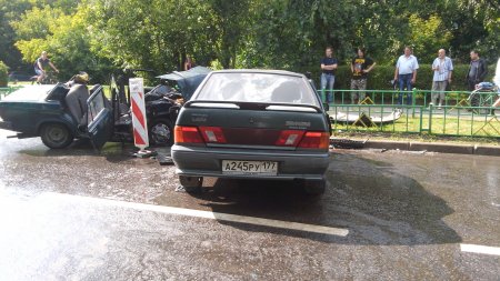 Лобовое столкновение...