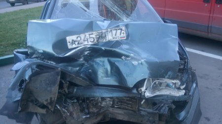 Лобовое столкновение...